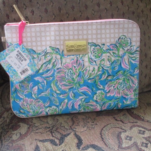 Lilly Pulitzer tech floral bag and mini pouch NWT - Picture 1 of 7